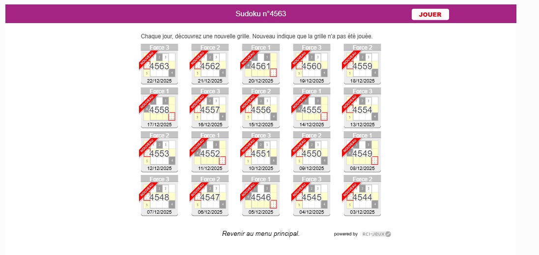 Telecablesat Sudoku